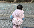 G.DUCKKIDS小黃鴨女童羽絨服冬季三防2025新款白鴨絨洋氣寶寶冬裝加厚兒童保 紅色 100 曬單實(shí)拍圖