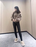 FSHE外套女加絨2025春秋款外穿設(shè)計感短款開衫連帽衛(wèi)衣韓版顯瘦ins潮 加絨 棕色 98010 加絨 加厚 XL 115-130斤 曬單實拍圖