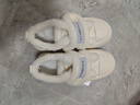 逸蘭朵厚底小白鞋女冬季加絨女鞋魔術(shù)貼毛毛加厚保暖棉鞋子女百搭休閑鞋 白色【加絨加厚】 37 (235mm) 曬單實(shí)拍圖