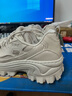 斯凱奇（Skechers）女鞋夏季蜜糕鞋厚底增高老爹鞋時(shí)尚潮流小個(gè)子百搭休閑鞋177223 乳白色/OFWT 37 曬單實(shí)拍圖