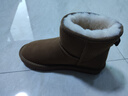 意爾康雪地靴女士棉鞋冬季加絨加厚東北抗寒?huà)寢屩型捕萄プ?土黃色 加絨 【靴筒羊毛內(nèi)里】 37 曬單實(shí)拍圖
