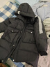 雪中飛羽絨服男士外套冬季新款時(shí)尚個(gè)性潮流連帽寬松男女中長(cháng)款 B107-2329黑色 XL (135斤-155斤) 曬單實(shí)拍圖