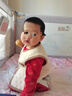 babylove嬰兒連體衣春秋純棉中國紅衣服滿月寶寶拜年衣服哈衣爬服福順平安 福順平安中國紅 80cm 曬單實(shí)拍圖