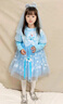 迪士尼（Disney）女童愛莎公主裙子2025夏季新款兒童裝艾莎冰雪奇緣連衣裙春秋款 【加絨】發(fā)光藍(lán)+頭紗冠棒 2265 110 建議身高100cm左右 曬單實(shí)拍圖