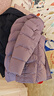 坦博爾羽絨服女中長(cháng)款帶帽寬松舒適保暖女士外套厚TW236558 香融紫 175  曬單實(shí)拍圖