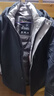 雅鹿一衣兩穿羽絨服男士可脫卸內膽簡(jiǎn)約脫卸帽商務(wù)休閑外套 黑色 185  曬單實(shí)拍圖