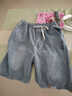 才俏夏季薄款潮流寬松休閑帥氣百搭五分中褲男士牛仔短褲外穿潮牌炸街 【2條裝】605淺藍605灰色 L 建議【105120斤】 曬單實(shí)拍圖