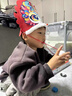 迪紫兔國潮蛇帽春節(jié)蛇年頭飾兒童帽子幼兒園手工制作DIY材料包元旦禮物 蛇年新年帽子【中國紅】 曬單實拍圖