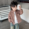 鄰家米其兒童牛仔套裝男童裝春裝三件套2025新款帥氣寶寶男孩春季小孩衣服 XT6668（襯衫+打底衫+褲）-紅色 120 碼/身高110-120cm（5-6歲） 曬單實(shí)拍圖