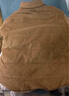 馬登工裝 美式休閑燈芯絨夾克棉服條絨翻領(lǐng)棉衣加厚保暖外套男秋季 卡其綠 L 曬單實(shí)拍圖