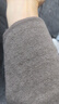 無(wú)印良品（MUJI）女式 抓絨 無(wú)領(lǐng)開(kāi)衫 女外套秋冬款長(cháng)袖 可外穿 保暖BB2QRA4A 深咖啡色 S 155/80A 曬單實(shí)拍圖