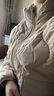 駱駝（CAMEL）純色立領(lǐng)棉服女裝輕質(zhì)保暖風(fēng)衣外套 J24CR0L3673 松露灰 L 曬單實(shí)拍圖