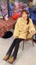 卓詩尼厚底勃肯鞋女2025年秋季新款復(fù)古增高松糕樂福鞋英倫風(fēng)棕色單鞋女 駝色 37 曬單實(shí)拍圖