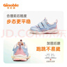 基諾浦（ginoble）學(xué)步鞋春秋款1-5歲男女寶寶軟底防滑機能鞋耐磨GW1289A 水嫩藍/粉色 21 130mm 適合腳長(cháng)130-135mm 曬單實(shí)拍圖