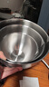 國風(fēng)（GuofenG）食品級304不銹鋼盆打蛋盆和面發(fā)面盆加深加厚沙拉盆帶刻度烘焙盆 【大中小3件套】304不銹鋼打蛋盆 曬單實(shí)拍圖