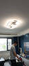 格蘭路 北歐客廳搖頭吊扇燈吸頂餐電燈廳家用帶吊燈一體廚房電風(fēng)扇燈扇 A款/黑色/長(zhǎng)形/遙控【90*60CM】 曬單實(shí)拍圖