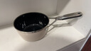 Y.ECUNZ 優(yōu)廚仕琺瑯奶鍋家用輔食鍋多功能泡面鍋熱奶燜煮鍋易潔燃?xì)庠铍姶艩t通用 月光白 16cm 曬單實(shí)拍圖