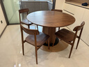 晨物北美黑胡桃木圓形餐桌全實(shí)木圓桌北歐小戶(hù)型客廳吃飯家用原 黑胡桃木直徑1.2米 北美黑胡桃木 曬單實(shí)拍圖