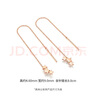 六桂福珠寶 18K玫瑰金耳飾 繁星點(diǎn)點(diǎn) 浪漫星星耳線耳釘女 EK0200043 曬單實(shí)拍圖