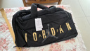 耐克（NIKE）Jordan官方耐克喬丹行李包夏季新款收納拉鏈口袋隔層寬敞HF7295 014黑/金 1SIZE 曬單實(shí)拍圖