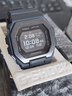 CASIO卡西歐40周年限定 GSHOCK計步潮汐藍牙小方塊學(xué)生手表男 GBX-100 GBX-100NS-1黑殼黑鋼圈 曬單實拍圖