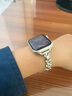 方哲（FANGZHE）品牌原裝適用蘋(píng)果iwatch S11手表帶S10/S9米老鼠時(shí)尚潮流女款腕帶 金屬【星光色】米奇米老鼠 適用iwatch S11/S10【46MM表盤(pán)】 曬單實(shí)拍圖