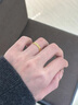 中國(guó)黃金（CHINA GOLD）黃金戒指女款足金錢(qián)幣轉(zhuǎn)運(yùn)銅錢(qián)戒指指環(huán)送女朋友送老婆生日禮物 11#_約1.2g_錢(qián)幣戒指 曬單實(shí)拍圖