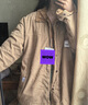 FOX.G棉服男棉衣棉襖羊羔絨外套燈芯絨冬季衣服男裝秋冬襖男款冬裝襖子 燈芯絨情侶款棉服深卡其色 XL 【建議120-140斤】 曬單實(shí)拍圖