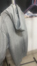 名創(chuàng)優(yōu)品（MINISO）連帽衛(wèi)衣男秋季新款重磅寬松oversize男士潮流套頭衫 麻灰 2XL  曬單實(shí)拍圖