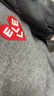 ELLE KIDS童裝 學(xué)院風(fēng)愛(ài)心繡標(biāo)針織女童秋裝翻領(lǐng)毛衣/半身裙可選 灰色-上衣 165 (M) 曬單實(shí)拍圖