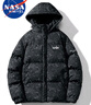 NASA MARVEL七夕情人節(jié)禮物棉衣男冬季棉服面包服外套加絨加厚連帽夾克戶外 曬單實(shí)拍圖