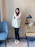 蜘蛛王蜘蛛王女鞋2025春季新款真皮老爹鞋女士厚底增高休閑運動(dòng)鞋子女款米色【真皮厚底款】37 (235mm) 曬單實(shí)拍圖