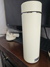 純陶瓷保溫杯非涂層真陶瓷內(nèi)膽茶水分離水杯子戶外出行便捷車載杯 象牙白 曬單實(shí)拍圖