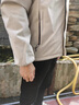 真維斯（Jeanswest）王一博代言加絨沖鋒棉服男冬季新款加厚保暖羽面包絨棉衣外套 灰色【加絨加厚】 XL 曬單實拍圖