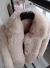 離境天托斯卡納皮毛一體2025新款托斯卡納真皮毛一體皮草外套女2024冬新 米白色 S 均碼 曬單實(shí)拍圖