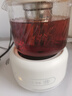 優(yōu)束多功能養生壺迷你辦公室煮茶器家用小型花茶壺全玻璃電燉杯禮品lL 奶油白-智能700單壺+茶漏 曬單實(shí)拍圖