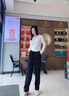 恰凡（QIAFAN）闊腿香蕉褲女2024春秋冬季新款寬松直筒衛(wèi)褲加絨加厚休閑運(yùn)動(dòng)褲子 咖色  常規(guī)款 26 /S 建議85-95斤 曬單實(shí)拍圖