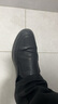 卡帝樂(lè)鱷魚(yú)（CARTELO）男士皮鞋百搭一腳蹬舒適柔軟真皮商務(wù)休閑皮鞋男  6210 黑色 42  曬單實(shí)拍圖