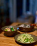 九土中式陶瓷碗盤復古餐盤菜盤子家用餐具簡約湯盤碟子創(chuàng)意水果盤 翠禾斗笠碗【約6英寸】 曬單實拍圖