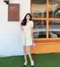 卓詩尼平底瑪麗珍女鞋2025年秋季新款法式配裙子圓頭拼色小香風(fēng)淺口單鞋 米/黑 37 曬單實拍圖