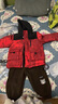 ASK JUNIOR【三防】?jì)和鸾q服保暖冬裝男童新年騏驥紅連帽外套嬰幼兒上衣 曬單實(shí)拍圖