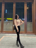 衣然呈品高腰顯瘦牛仔褲女春秋新款小腳修身緊身鉛筆簡(jiǎn)約百搭黑色長(zhǎng)褲子女 黑色【常規(guī)】 27 【建議90-110斤】 曬單實(shí)拍圖