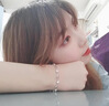 UYU999純銀心型手鏈女生小眾設(shè)計(jì)感足銀水晶飾品求婚表白情人節(jié)禮物 真愛之心手鏈 白色禮盒 材質(zhì):足銀999 曬單實(shí)拍圖