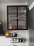 豫之曙廚房壁掛式置物柜多層調料品小壁柜免打孔墻上收納柜掛墻式儲物柜 耀黑三層60免打孔四角固定更穩固 新升級加寬26cm層高任調壁掛柜 曬單實(shí)拍圖
