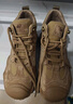 駱駝（CAMEL）工裝靴女休閑拼接厚底高幫鞋登山鞋馬丁靴 L24W283645 卡其 40  曬單實(shí)拍圖