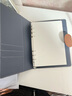 A5高檔活頁(yè)本筆記本本子簡(jiǎn)約商務(wù)辦公記事本工作會(huì )議記錄本可拆卸讀書(shū)學(xué)習高顏值日記本定制可印logo 煙雨灰（活頁(yè)本）單本裝 曬單實(shí)拍圖