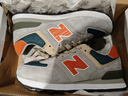 新百倫官方直營(yíng)N字運動(dòng)鞋999真皮大碼男鞋女2026年秋冬復古休閑慢跑步鞋 真皮574灰橘 42 曬單實(shí)拍圖