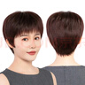 艾妮婭假發(fā)女自然全頭套短直發(fā)中老年假發(fā)女短發(fā)真人發(fā)絲整頂發(fā)套透氣款 自然黑 短發(fā) 【進(jìn)口高溫絲】均碼 曬單實(shí)拍圖