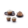 萬(wàn)仟堂（Edenus）高檔整套茶具陶瓷功夫茶具套裝茶壺茶杯家用客廳禮盒裝 如意雙喜 焦茶釉 曬單實(shí)拍圖