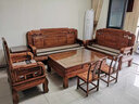 景典 紅木家具 非洲雞翅木（學(xué)名：非洲崖豆木）羅漢床實(shí)木沙發(fā)組合榻躺床中式沙發(fā)兩用 0.7米山水羅漢床單床 曬單實(shí)拍圖